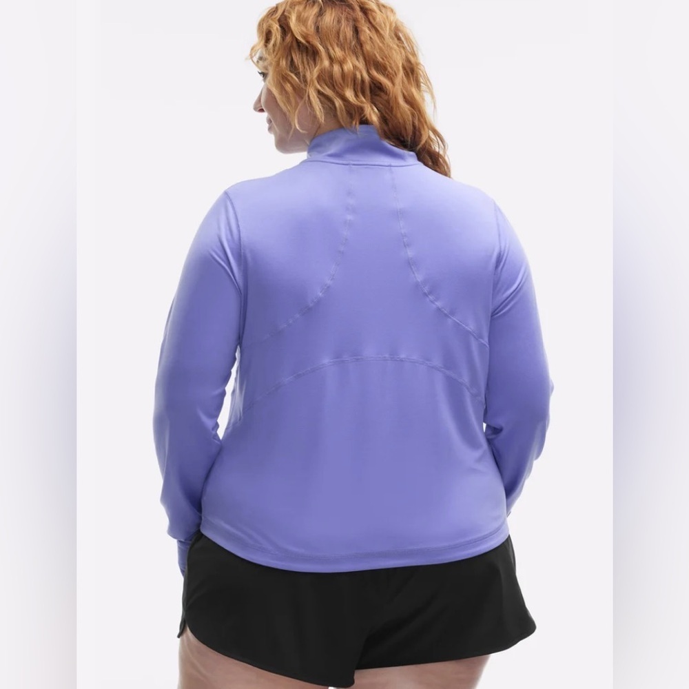 Peloton Soft Tech 1/4 Zip Jersey in Purple size XL - Picture 3 of 8
